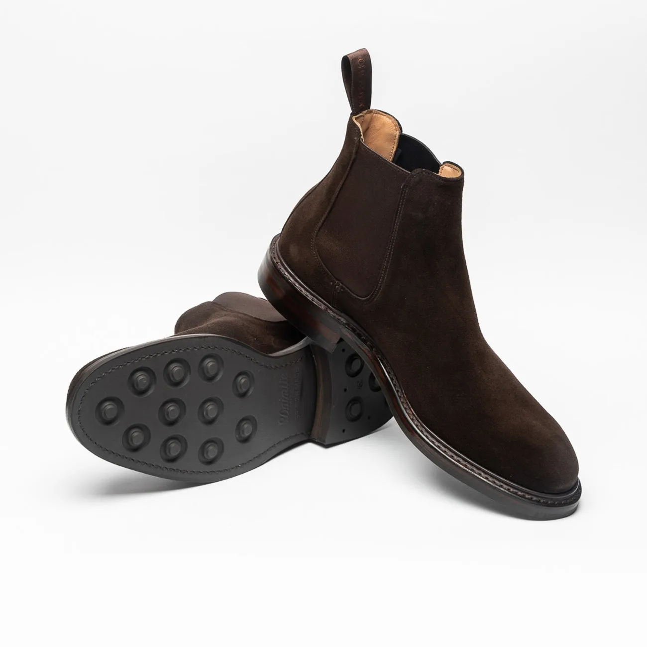 Cheaney Joseph & Sons Stivale chelsea Cheaney Joseph & Sons Godfrey in camoscio marrone