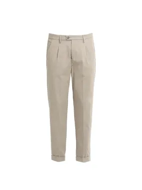 HYPS   PANTALONE VIAREGGIO BEIGE IN COTONE